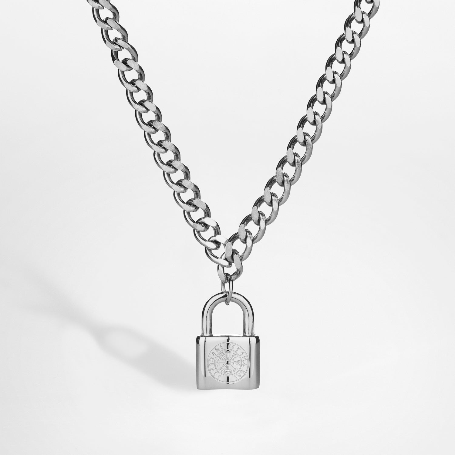 NL Vegvisir locker pendant - Silver-toned
