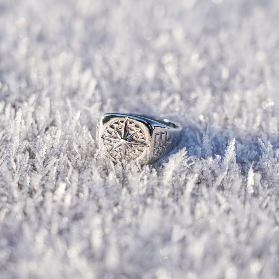 Kompass Signature - Silvertonad ring