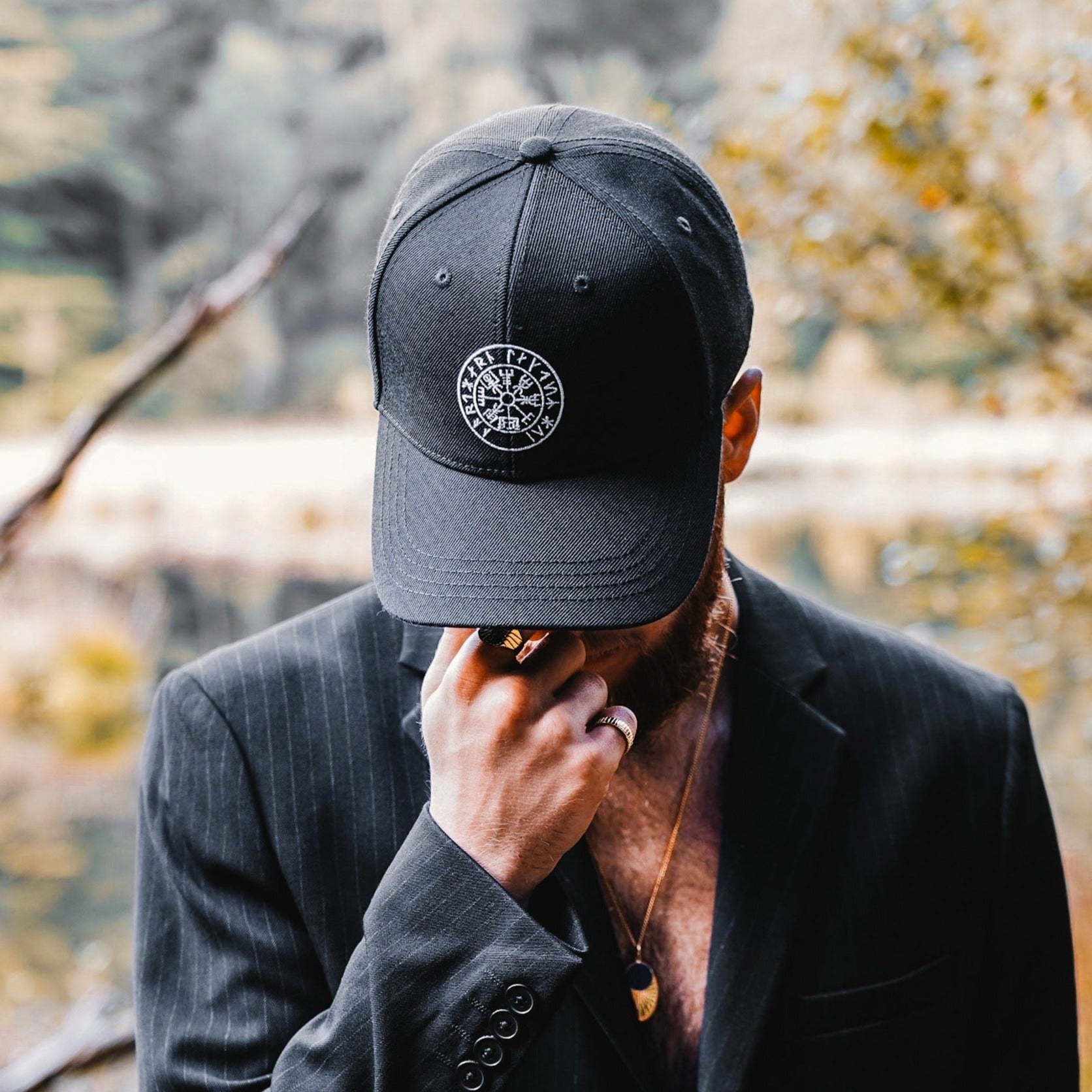 Vegvisir cap - Svart/vit