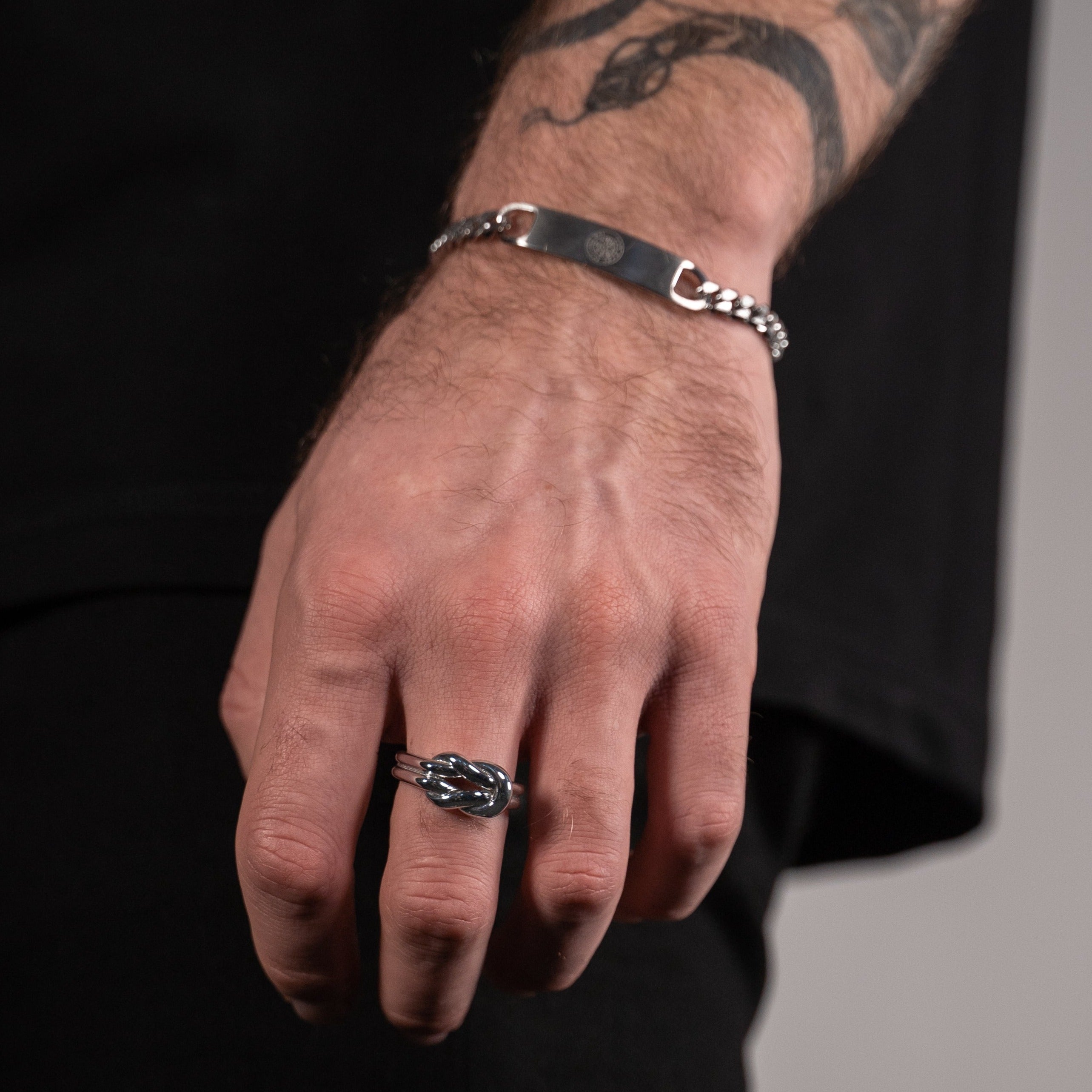 Perpetual band ring - Sølvtonet