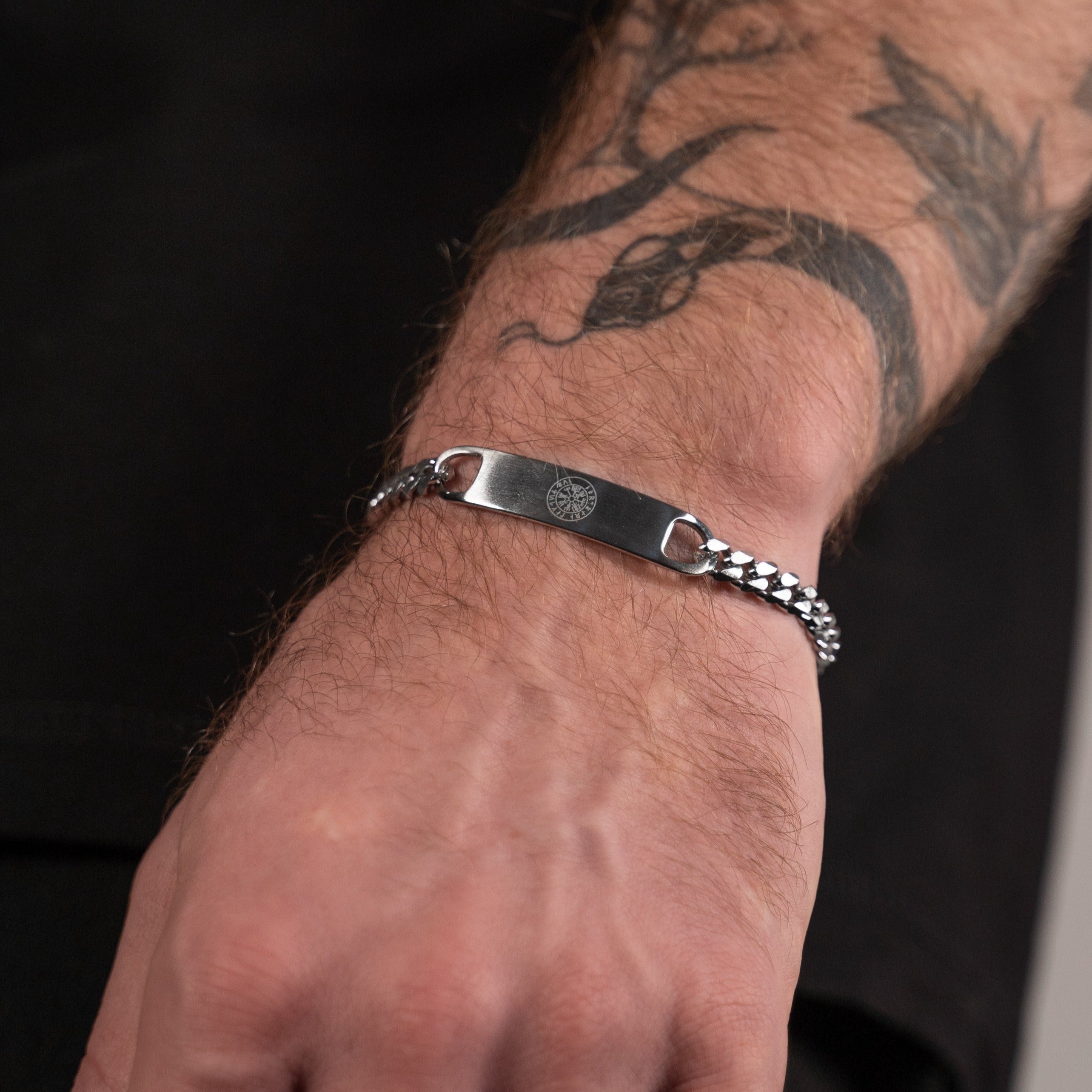 Sequence Tag armbånd - Sølvtonet