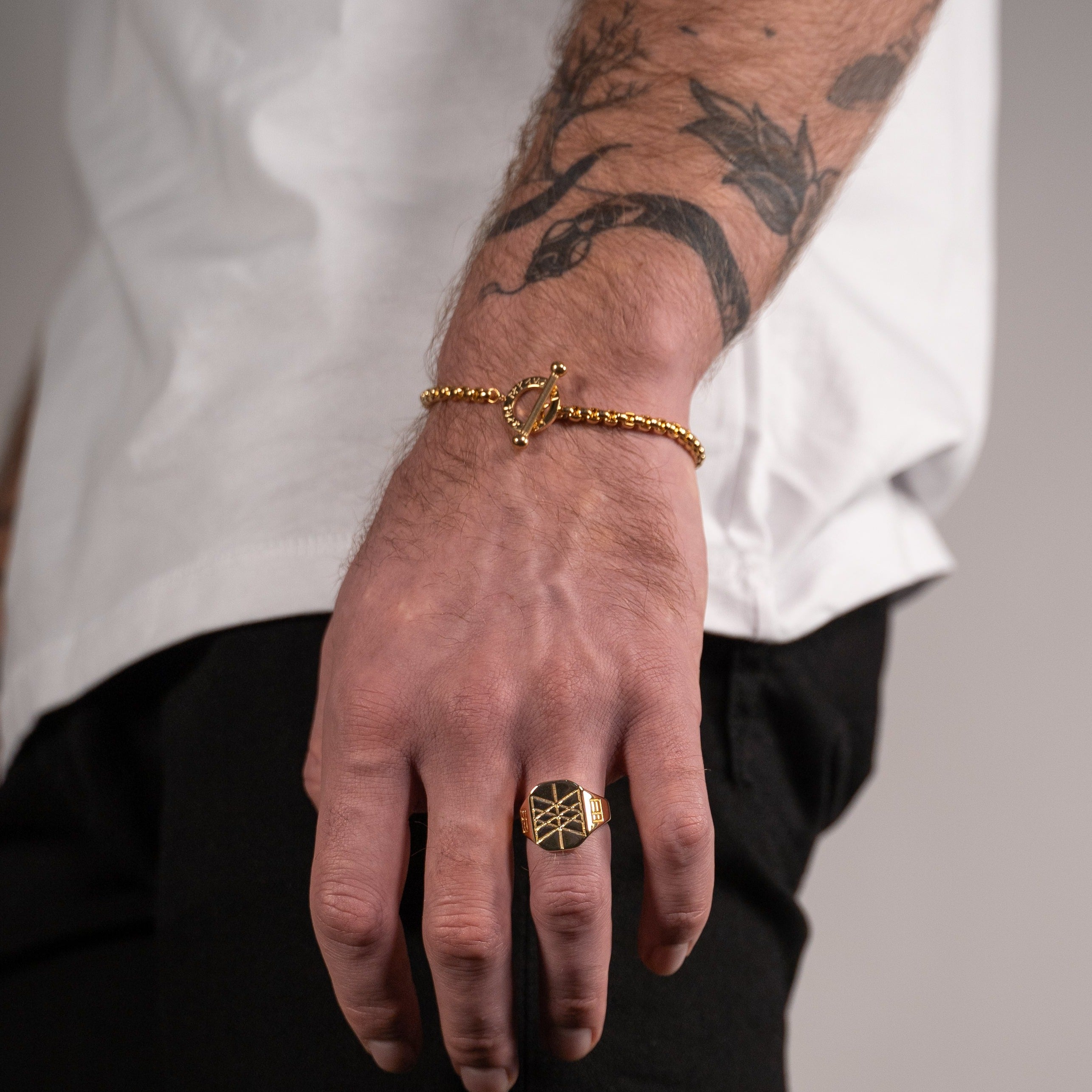 Ragnar armband - Guldton