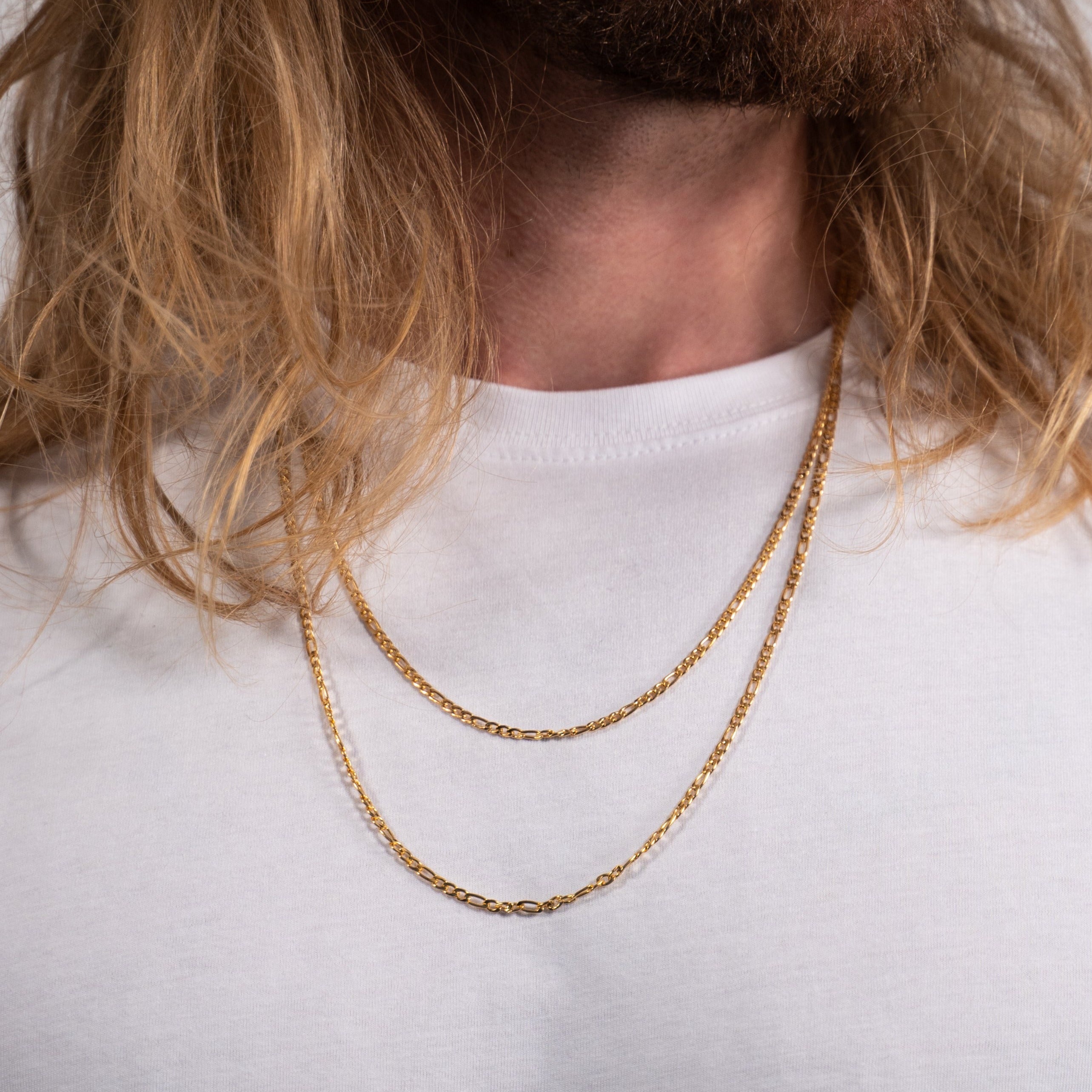 LEGACY Double Antique halskæde - Guldtonet