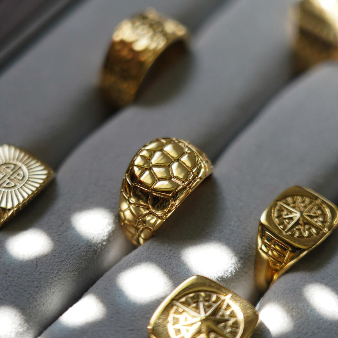 Earthquake Signature - Guldtonet ring