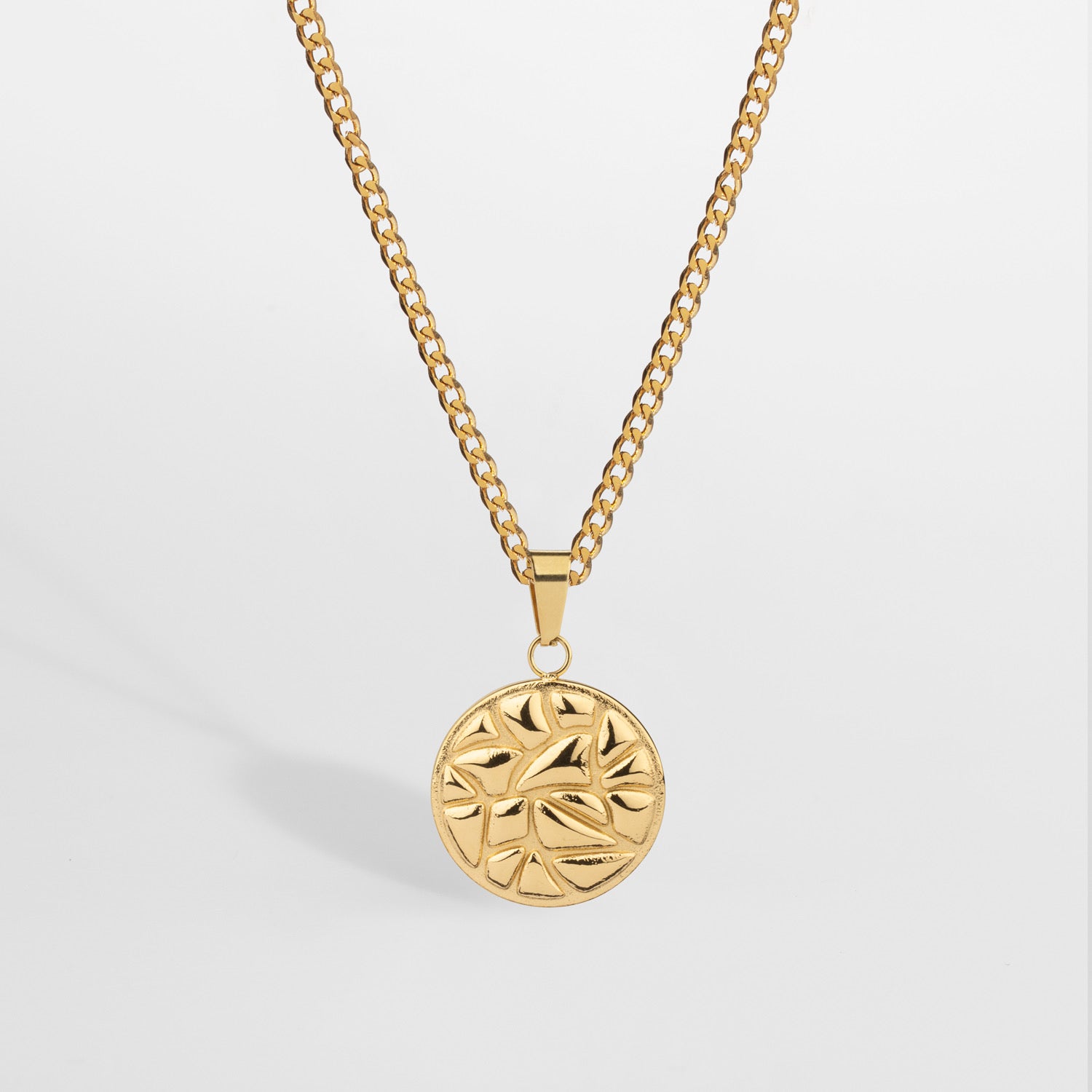 NL Earthquake pendant - Gold-toned
