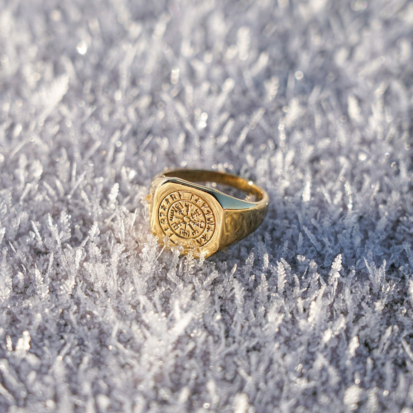 Vegvisir Signature - Guldton ring