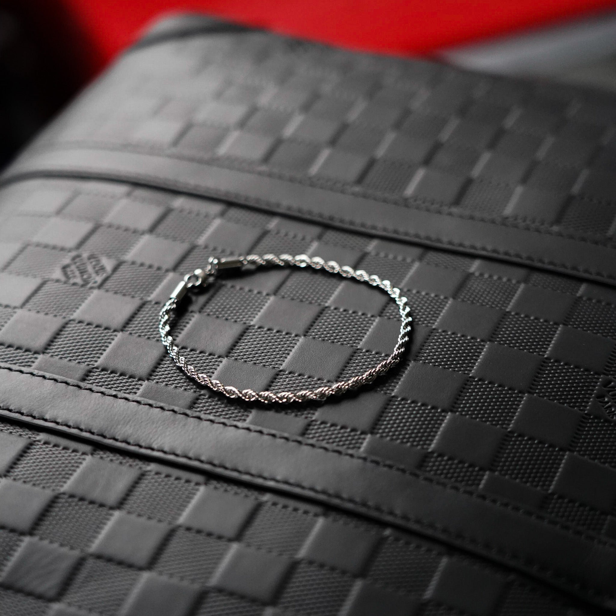 Rope armbånd - Sølvtonet