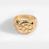 Earthquake Signature - Gold-toned ring