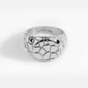 Earthquake Signature - Silver-toned ring