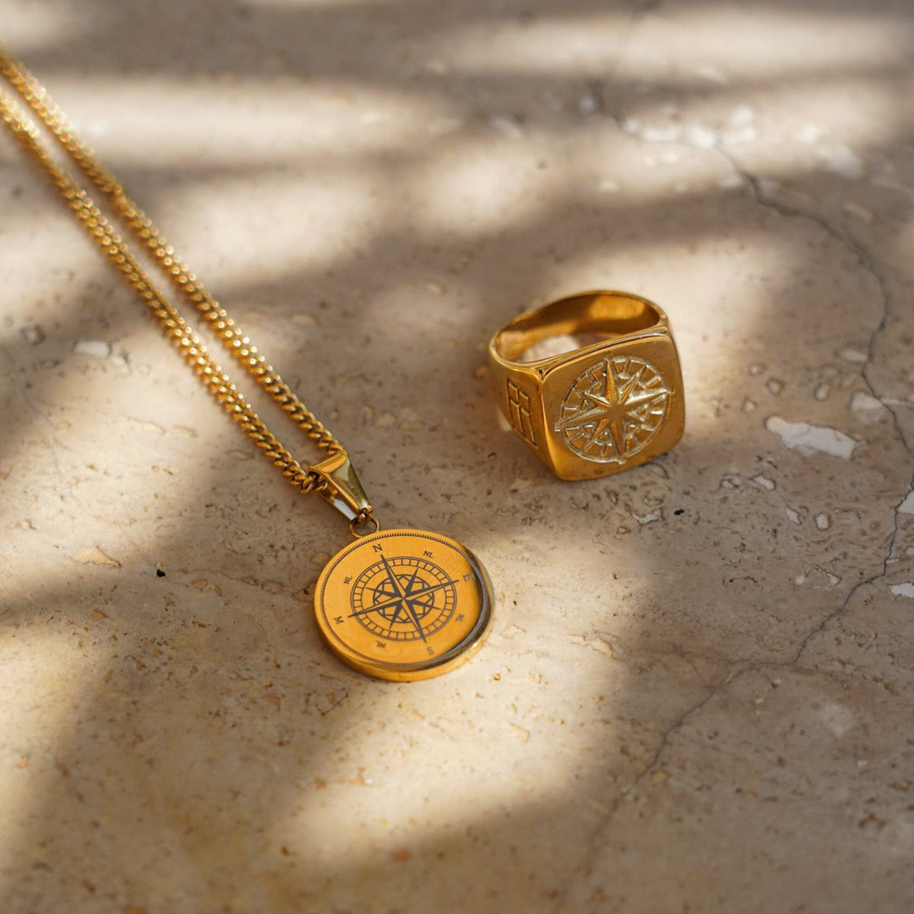 Compass Oversize Signature - Ring i guldton