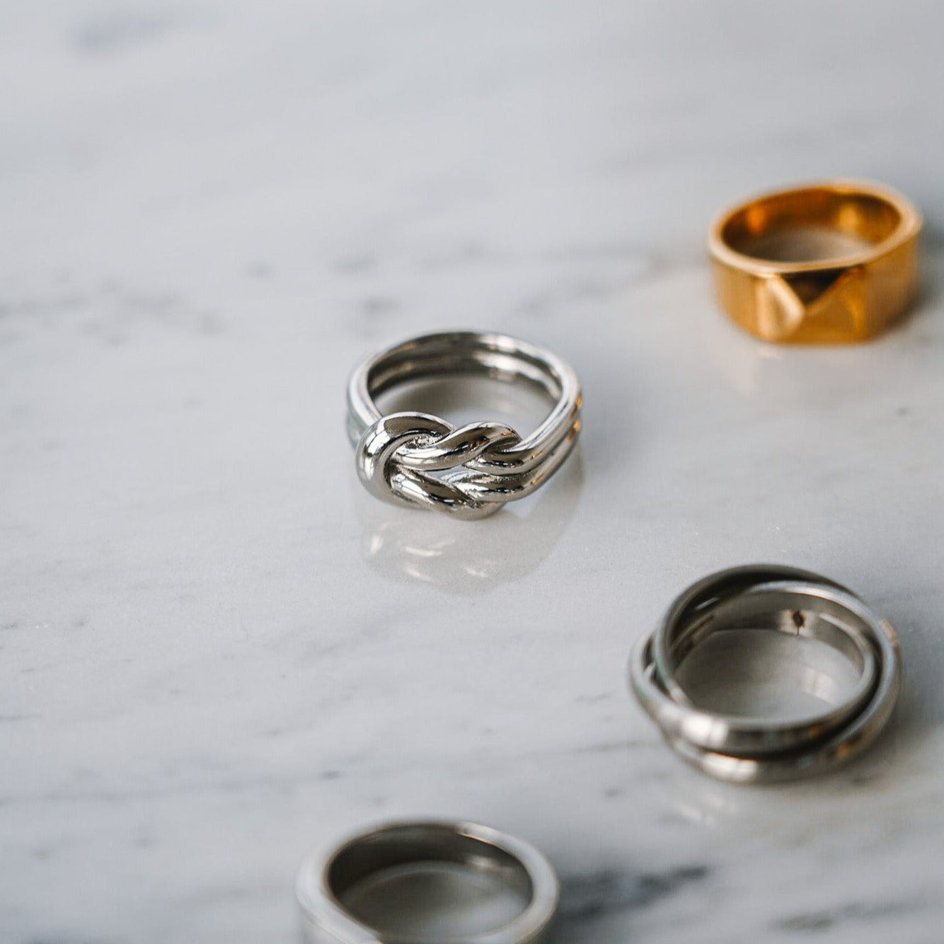 Perpetual band ring - Sølvtonet