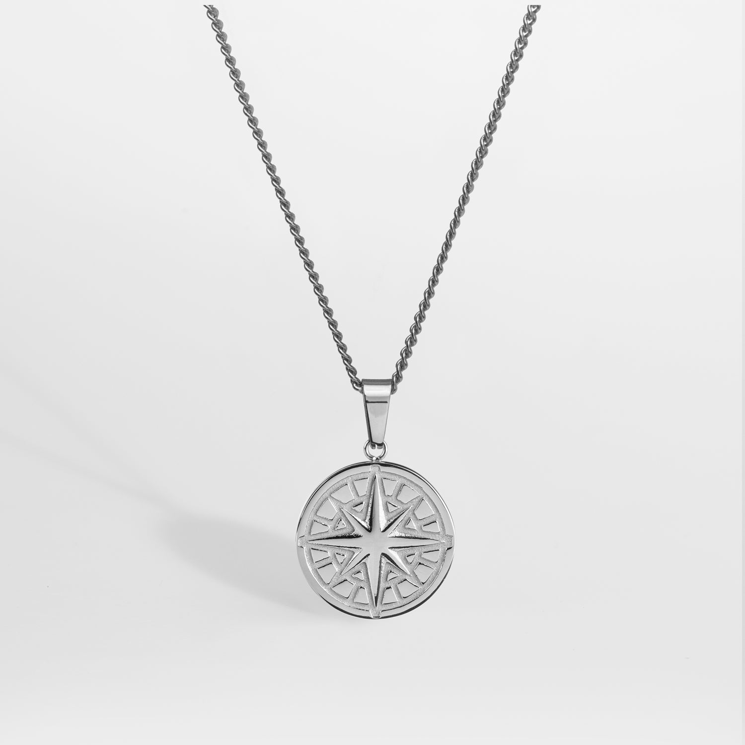 Kompass halsband 2.0 - Silvertonad