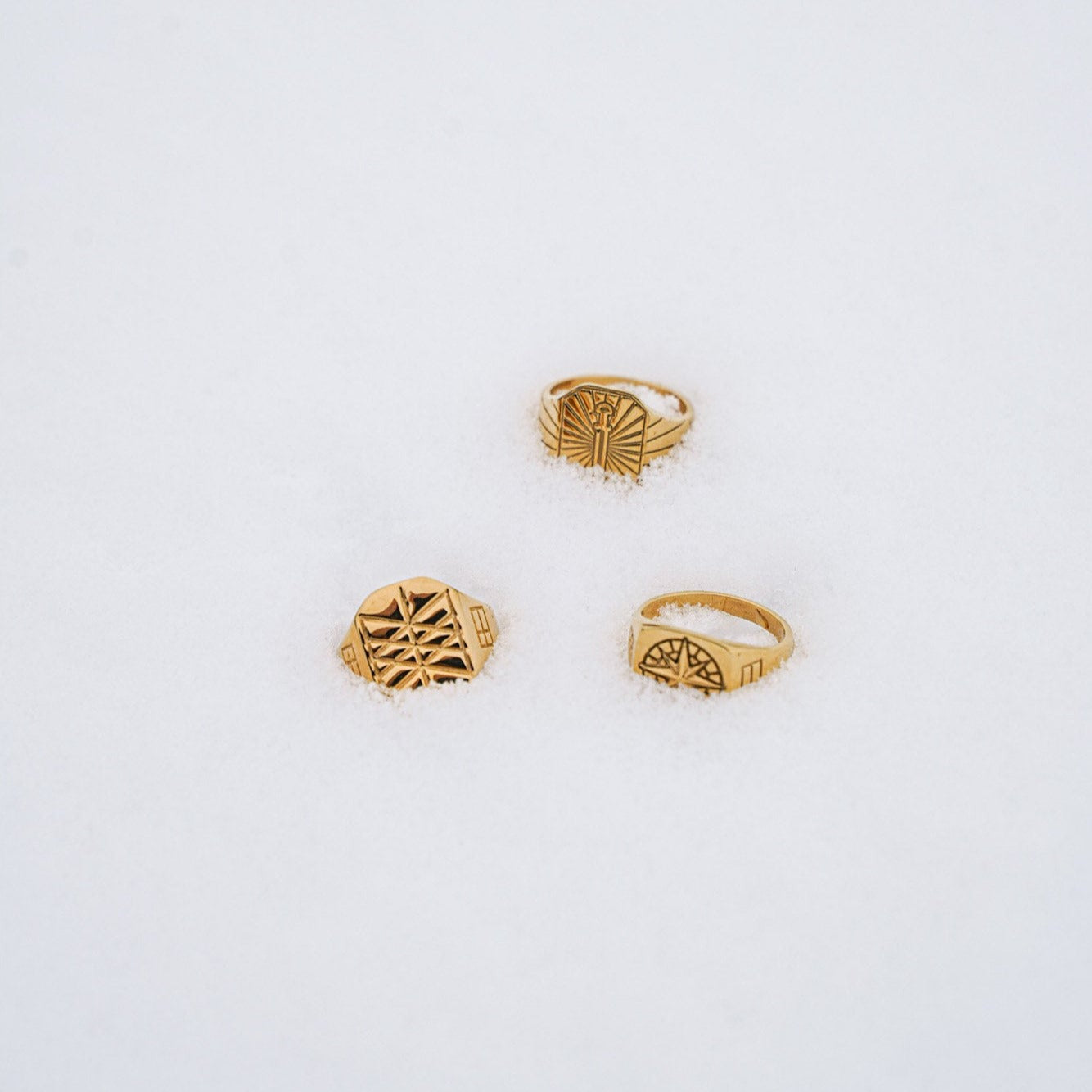 Web of Wyrd Signature ring - Guldtonet