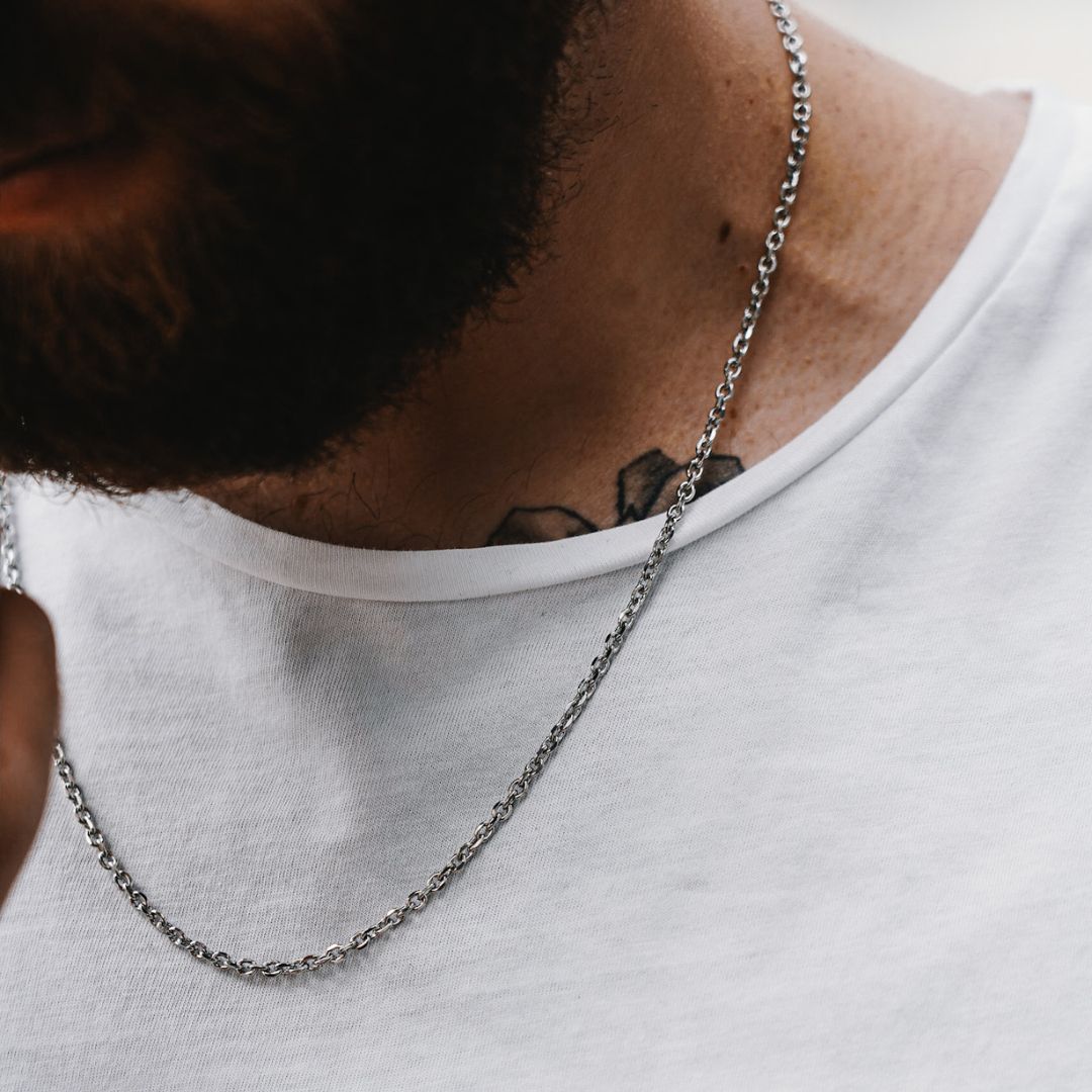 NL Cable necklace - Silver-toned