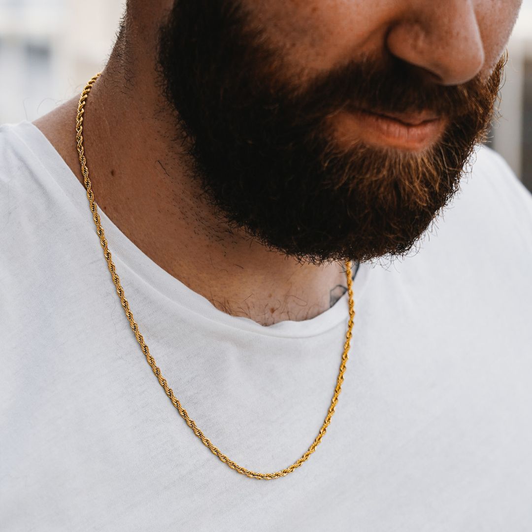 Rope halskæde - Guldbelagt