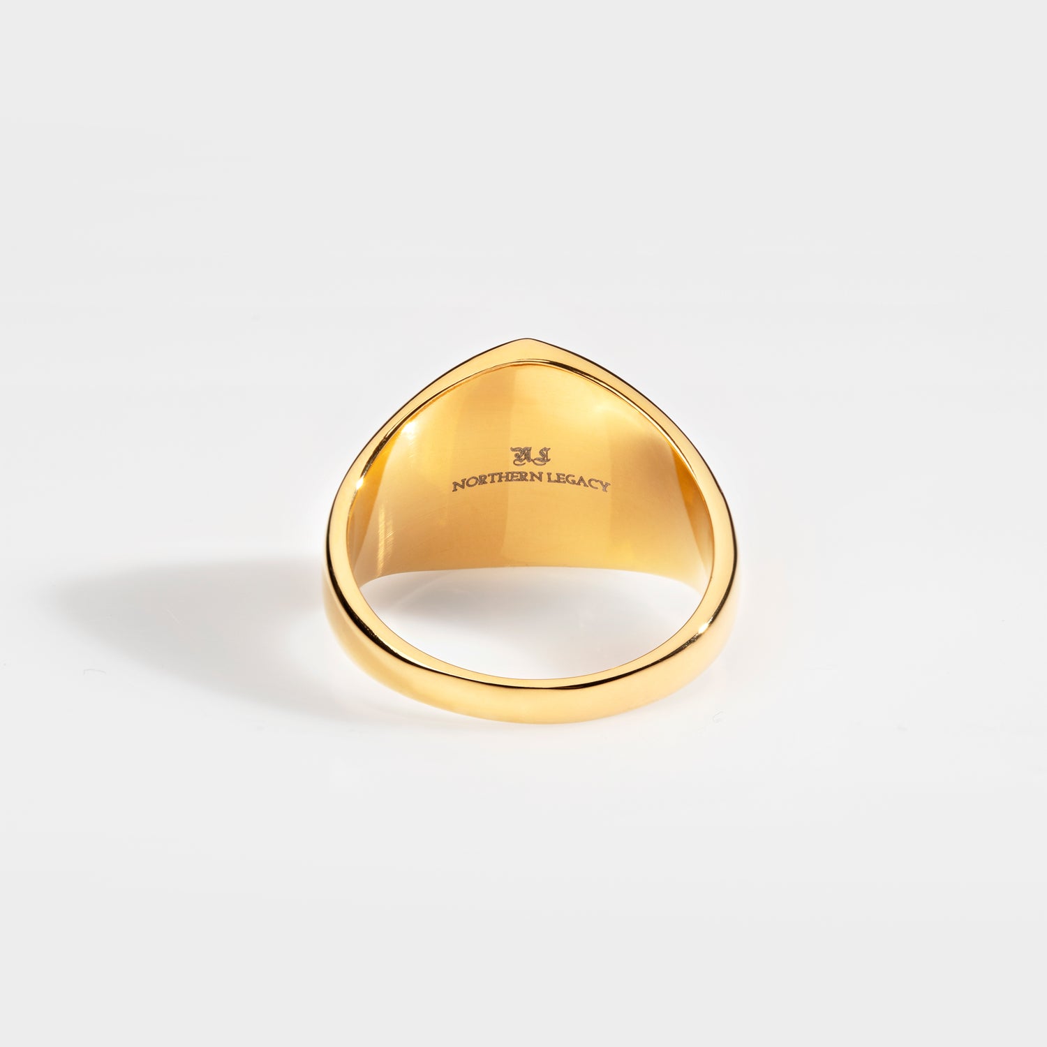 Black Onyx Polygon Signature - Guldtonet ring
