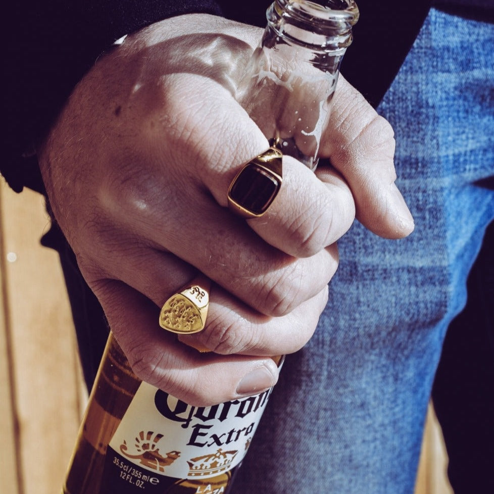 PANTHERA POLYGON RING (GULD)