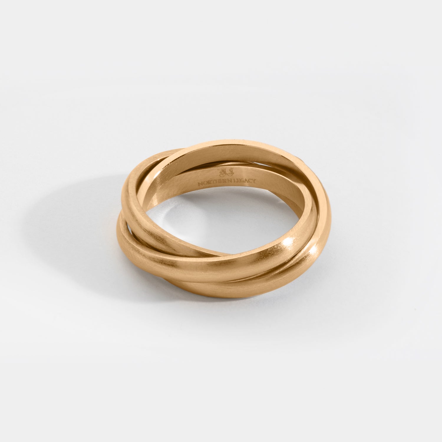 Helix band ring - Guldtonet