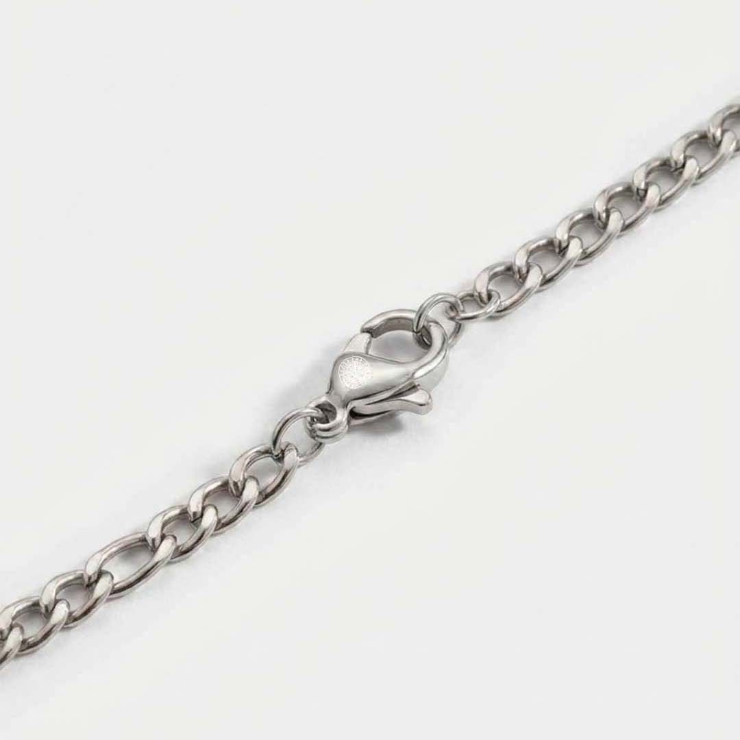 Antique kors armband - silverfärgad