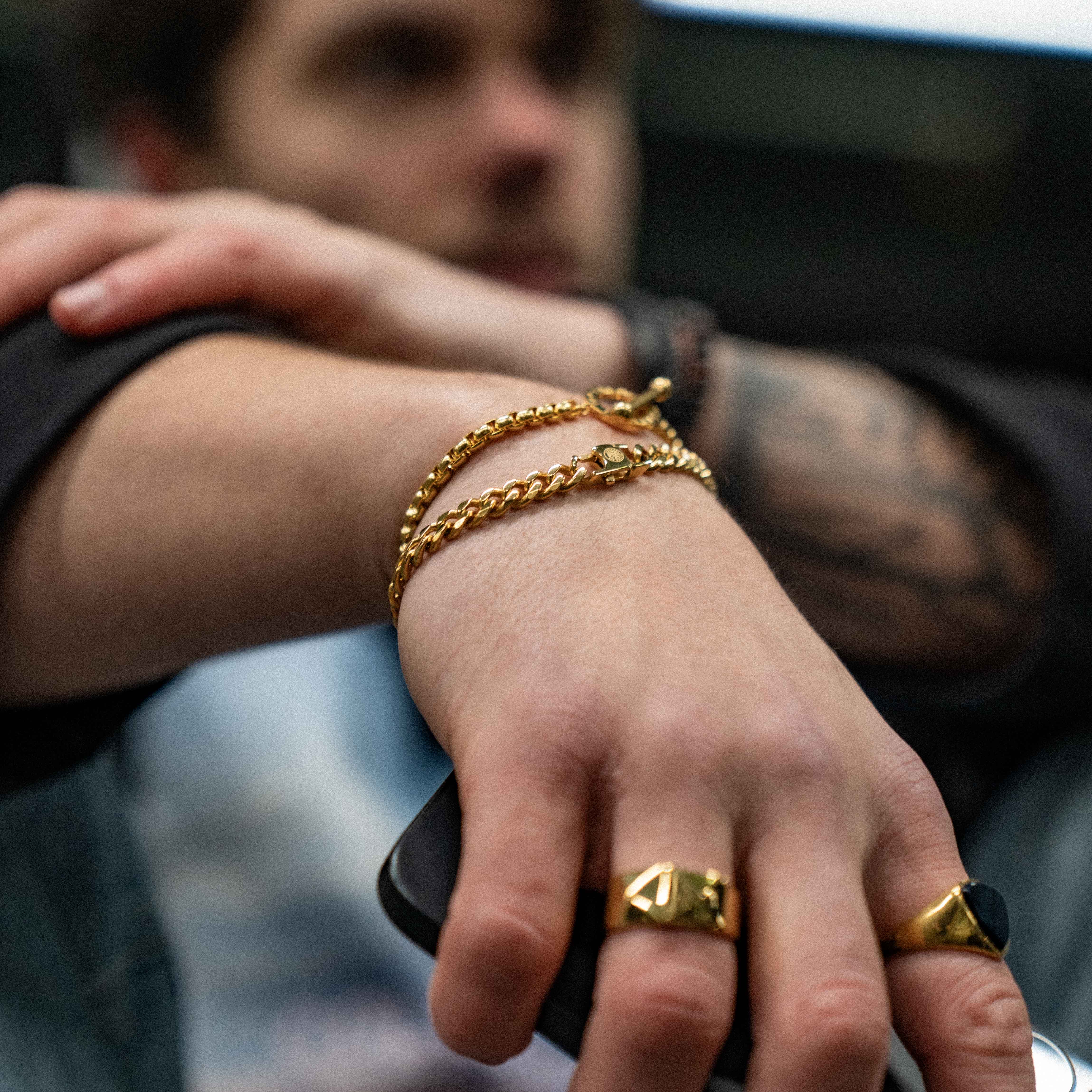 Sequence armband - Guldton