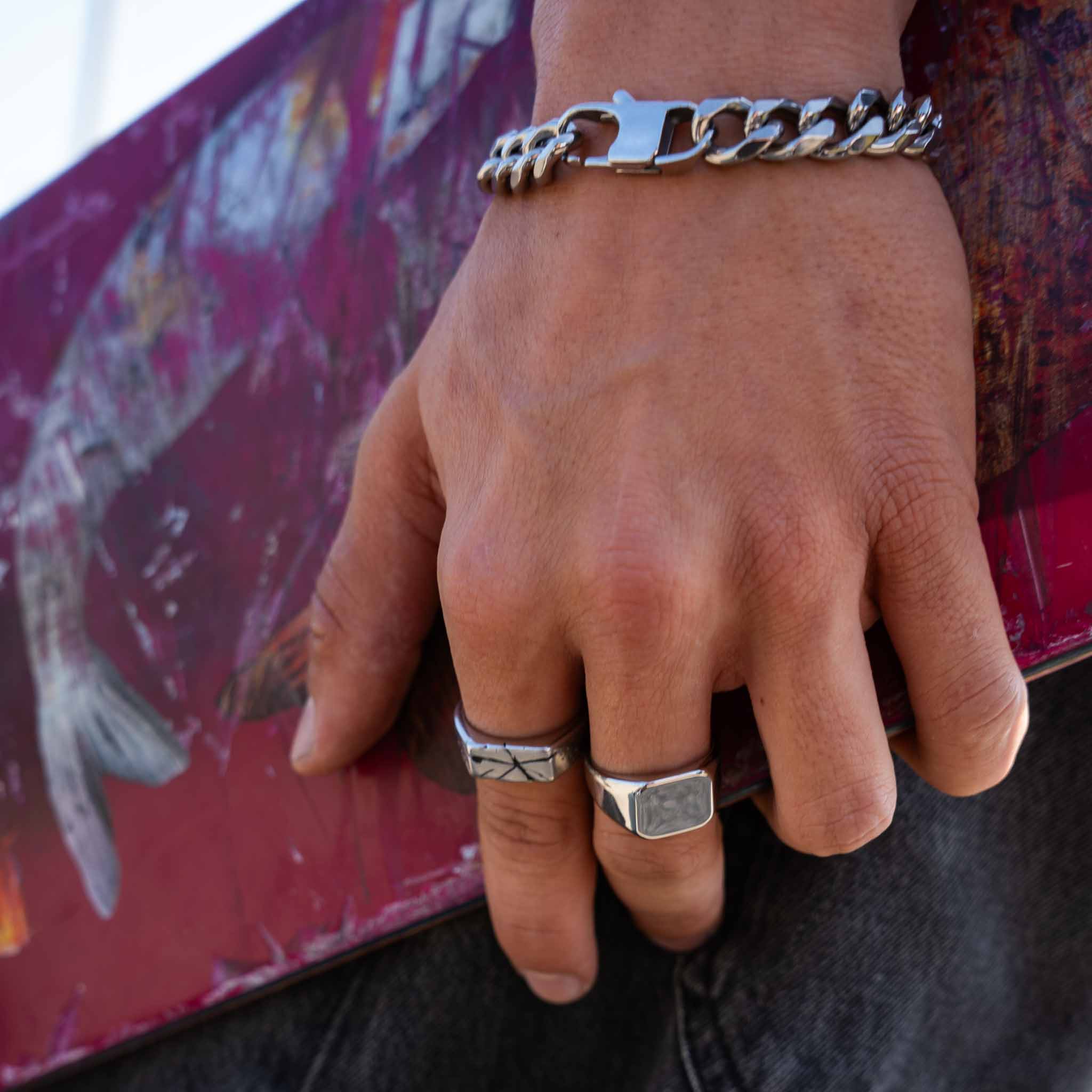 Classic Signature - Silver Tone Ring