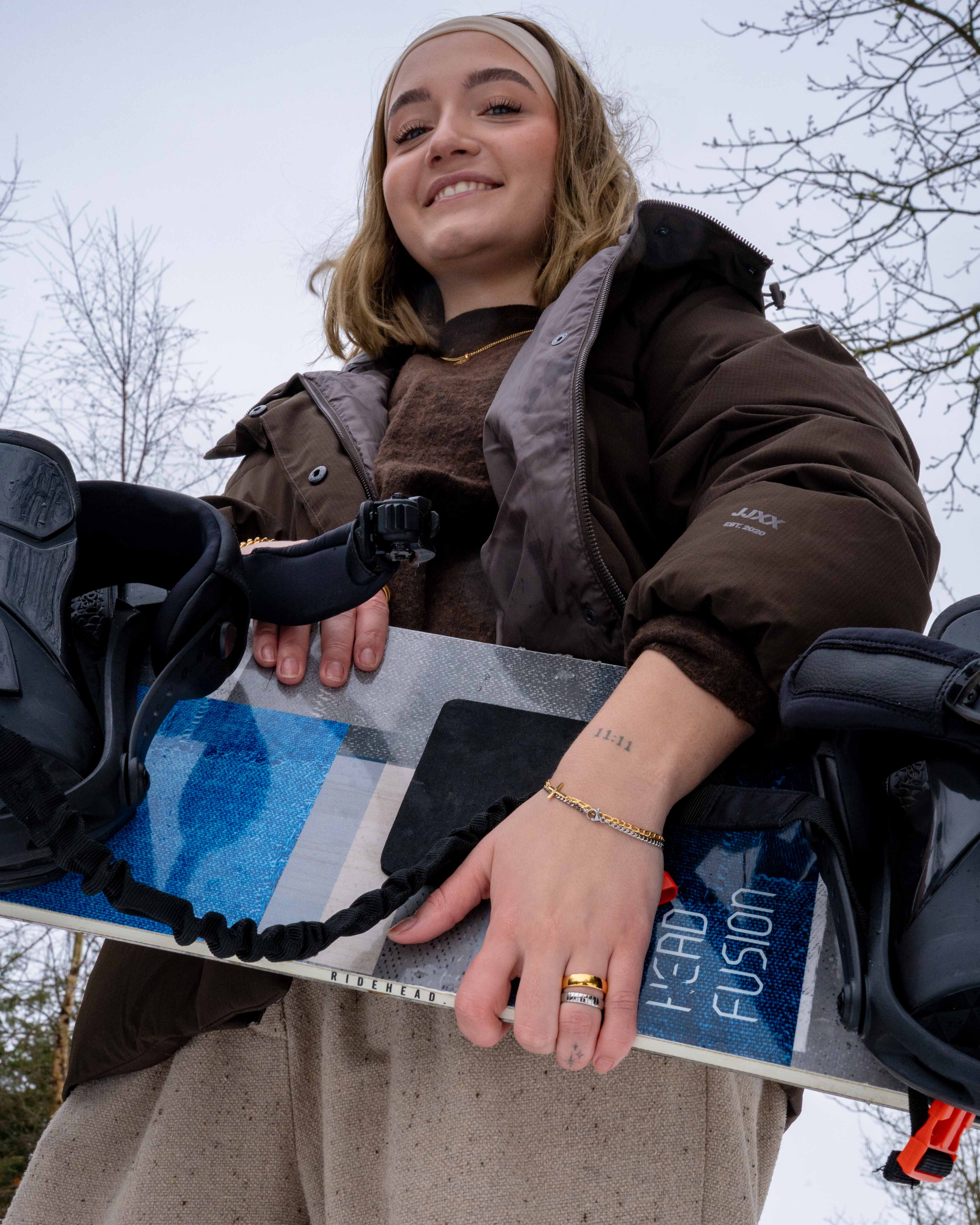 Antique Cross Bracelet - Gold Tone