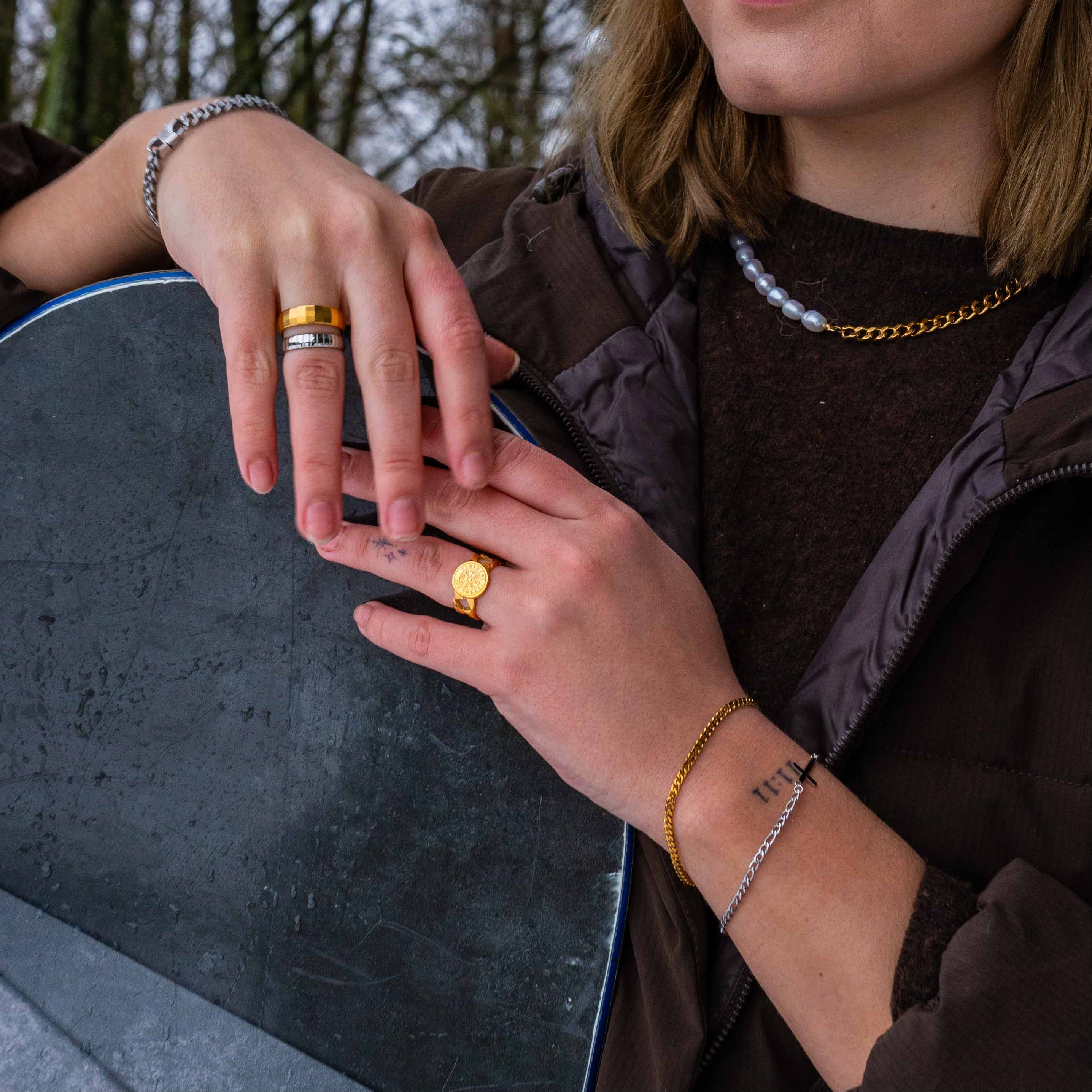 Minimal Sequence armband - Guldton