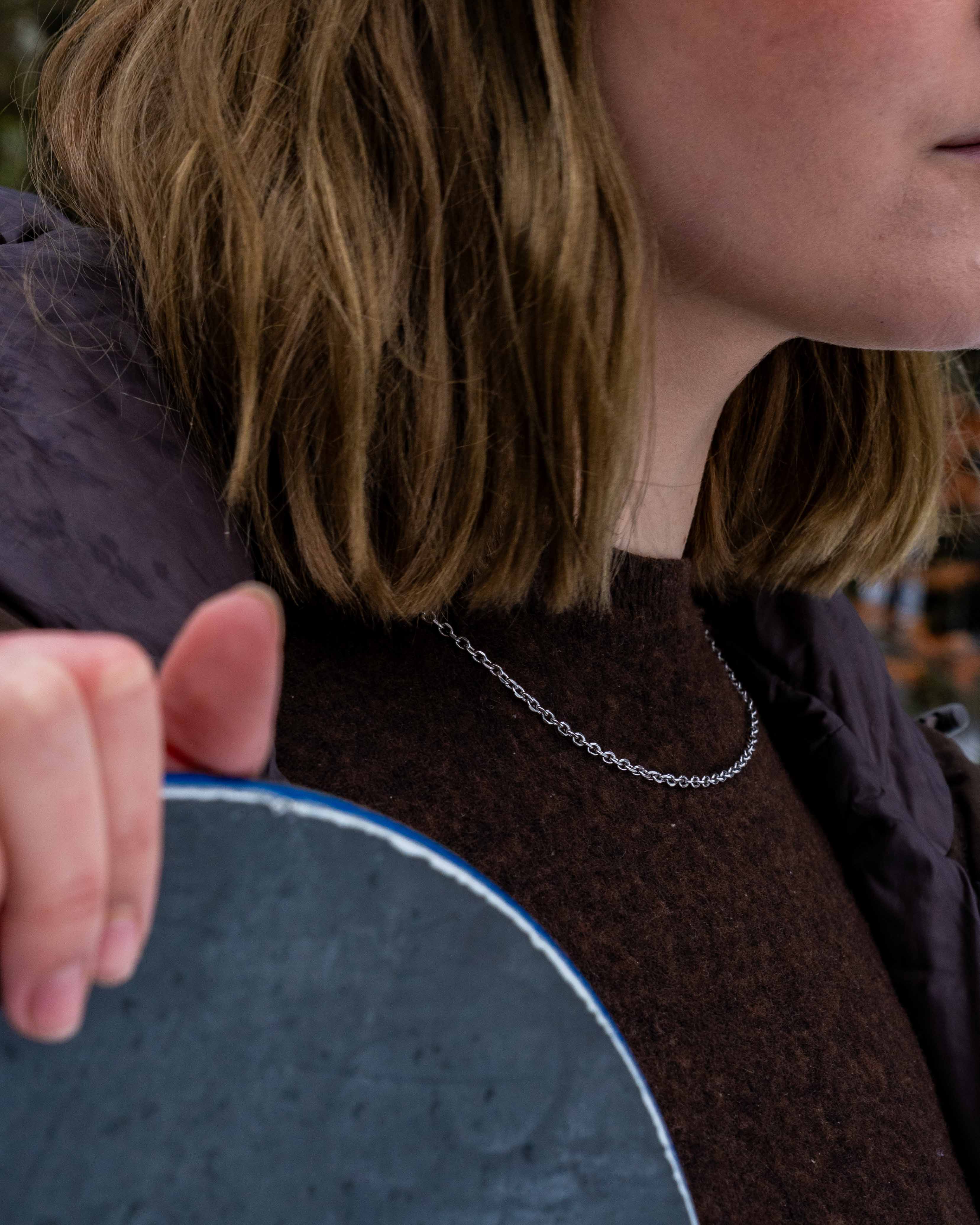 NL Cable necklace - Silver-toned