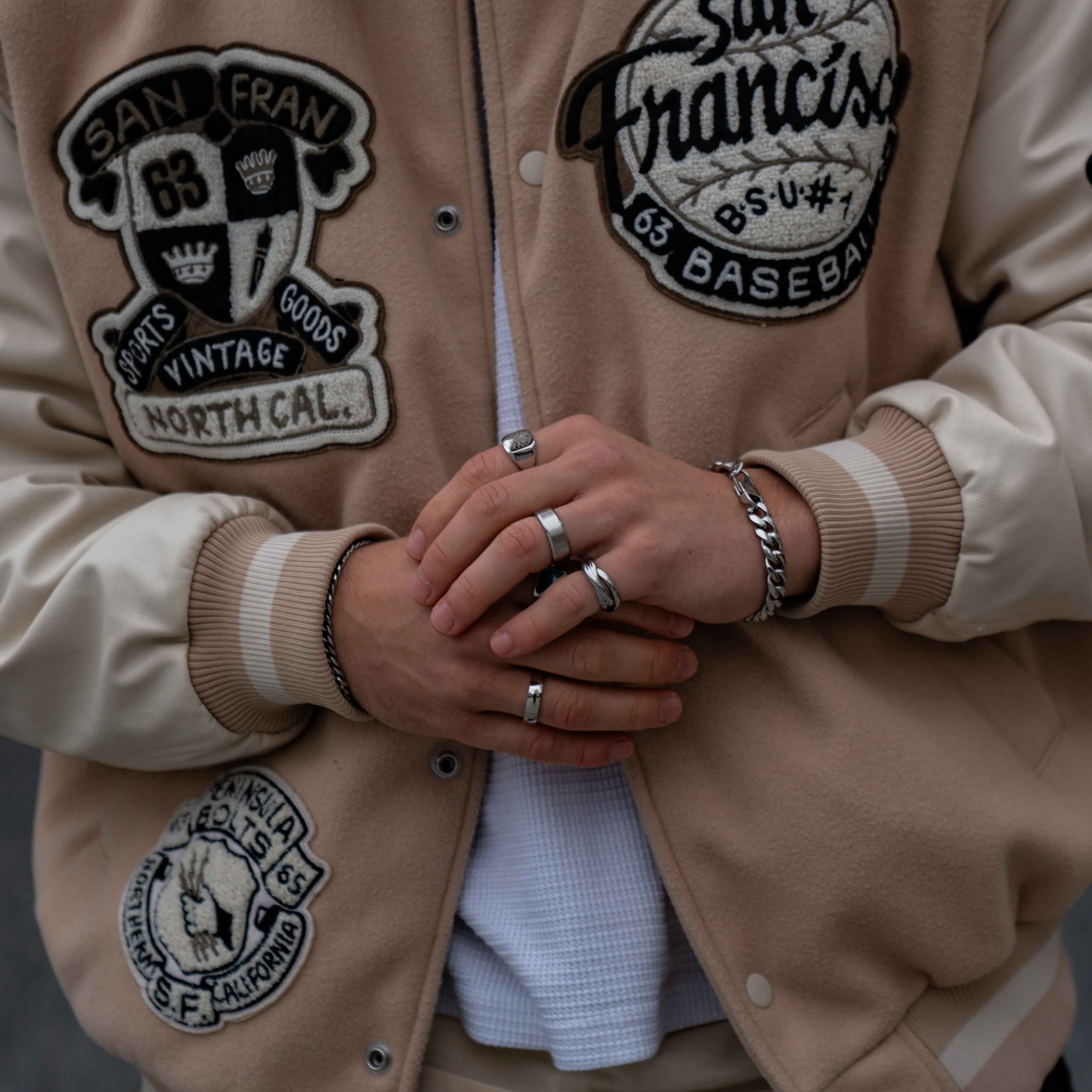 Helix band ring - Sølvtonet