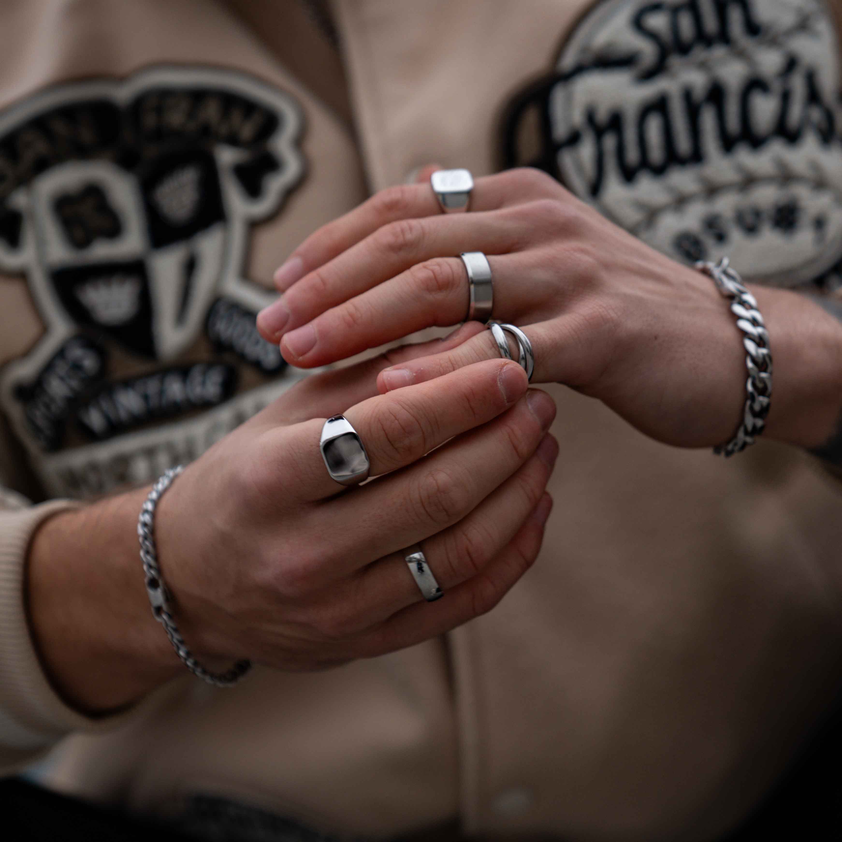 Siempre band - Silver-toned ring