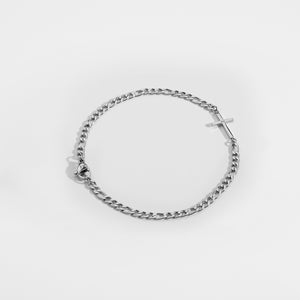 Antique kors armband - silverfärgad