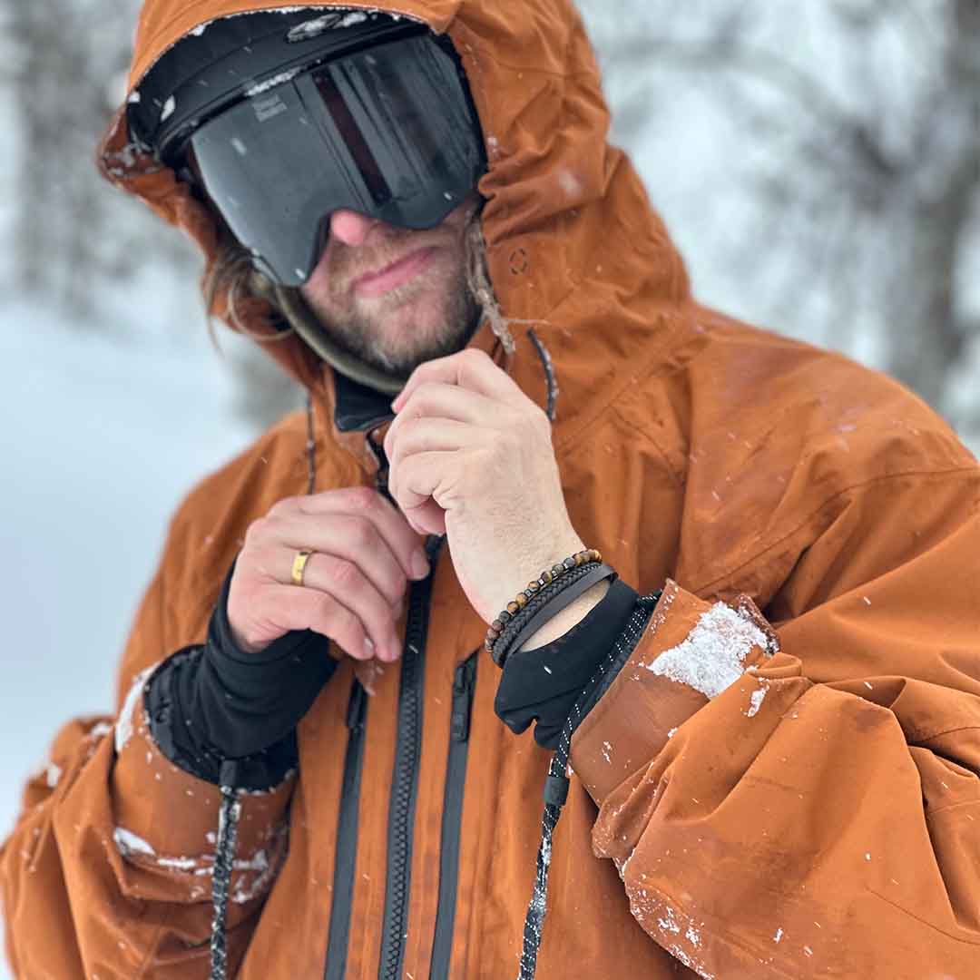 Ember Læder og Perler Armbånd