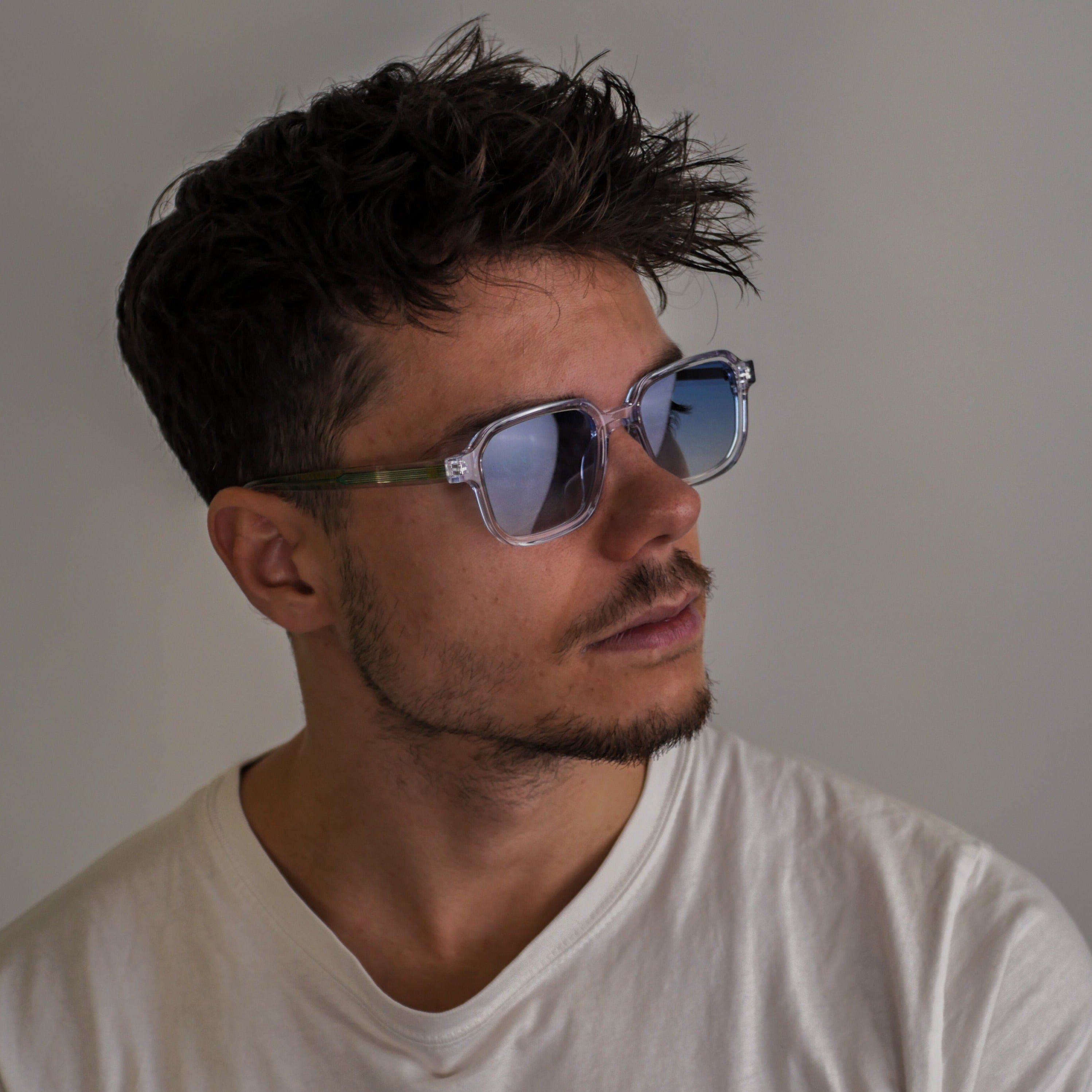 Vibrant sunglasses - Transparent grey/blue