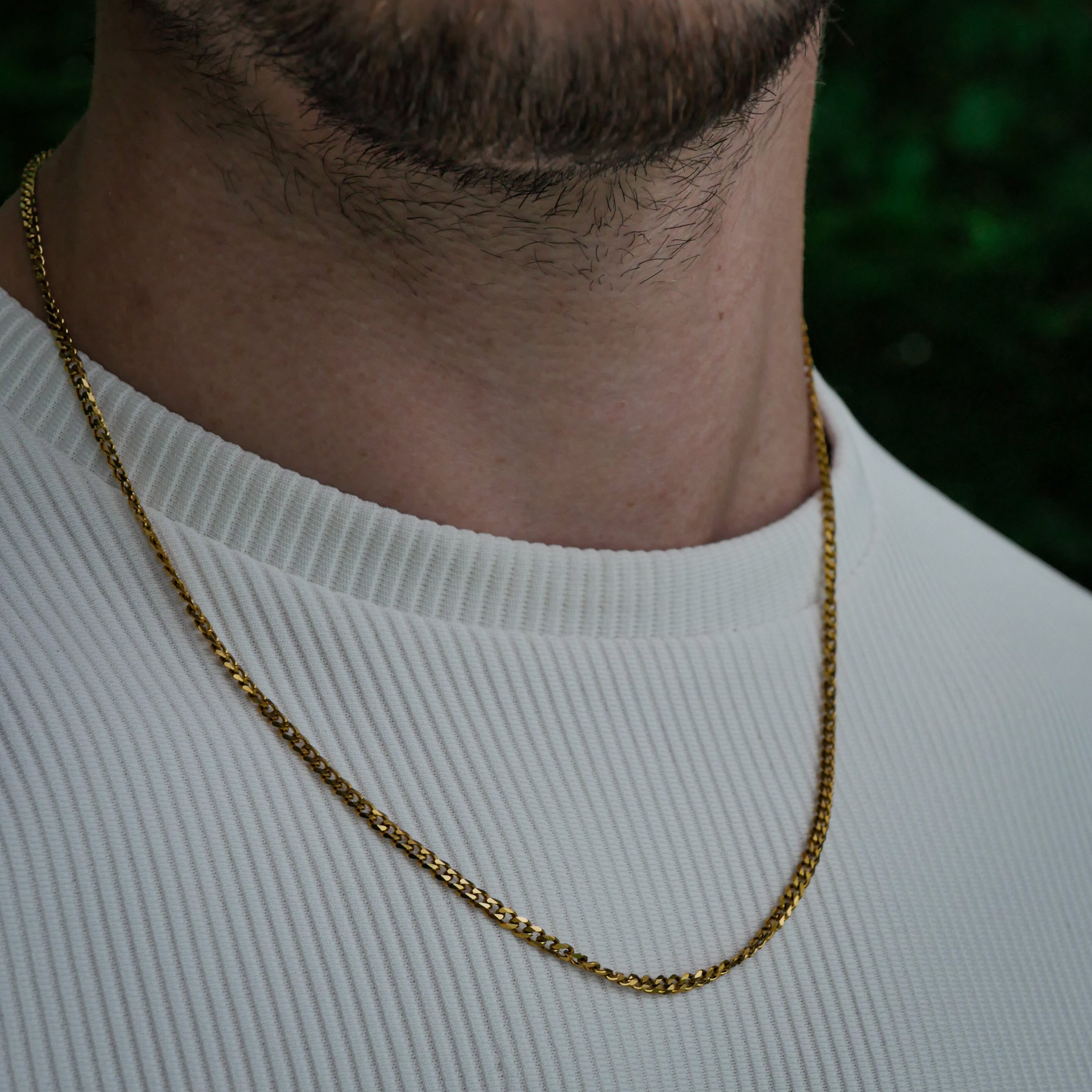 Minimal Sequence necklace - Gold-toned