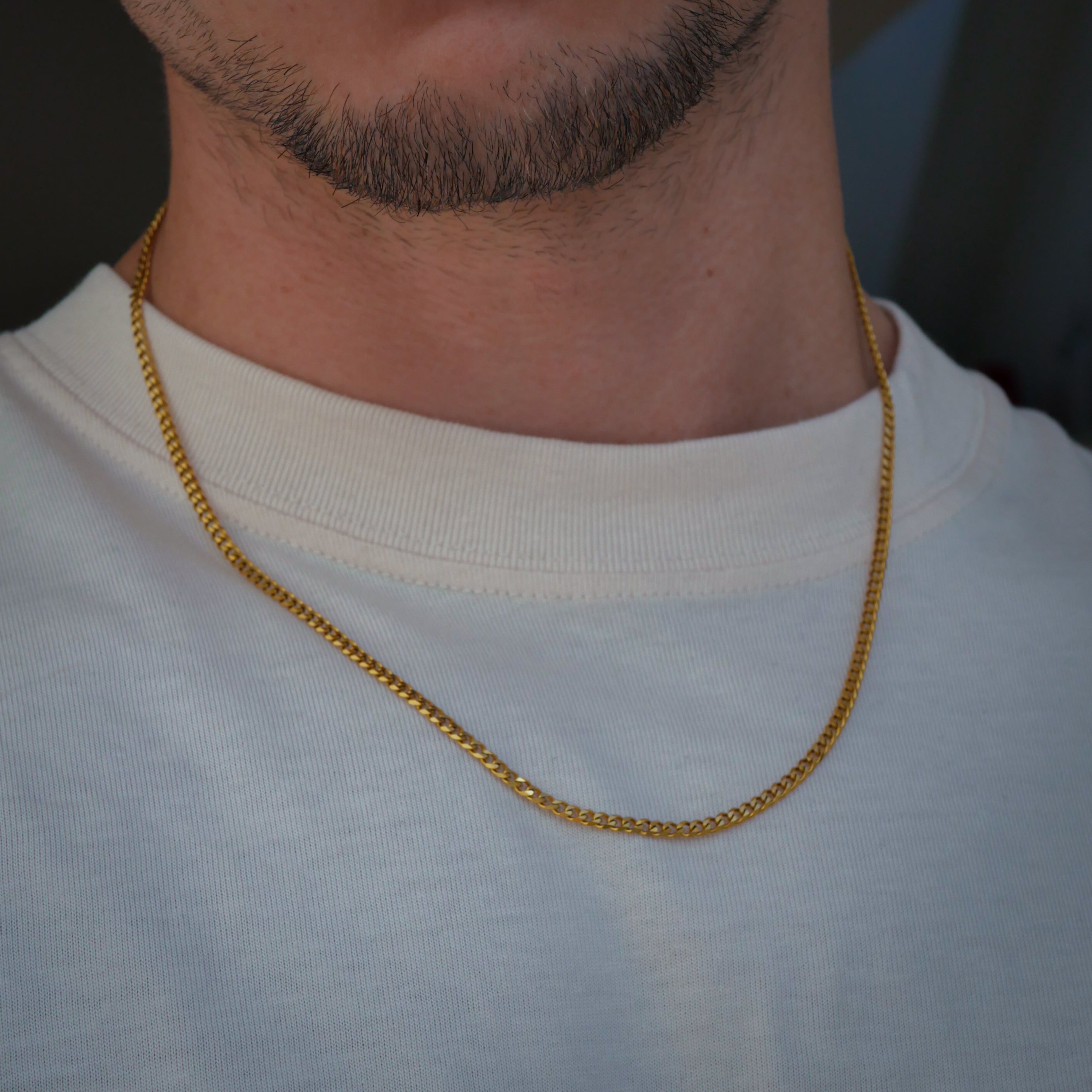 Minimal Sequence necklace - Gold-toned