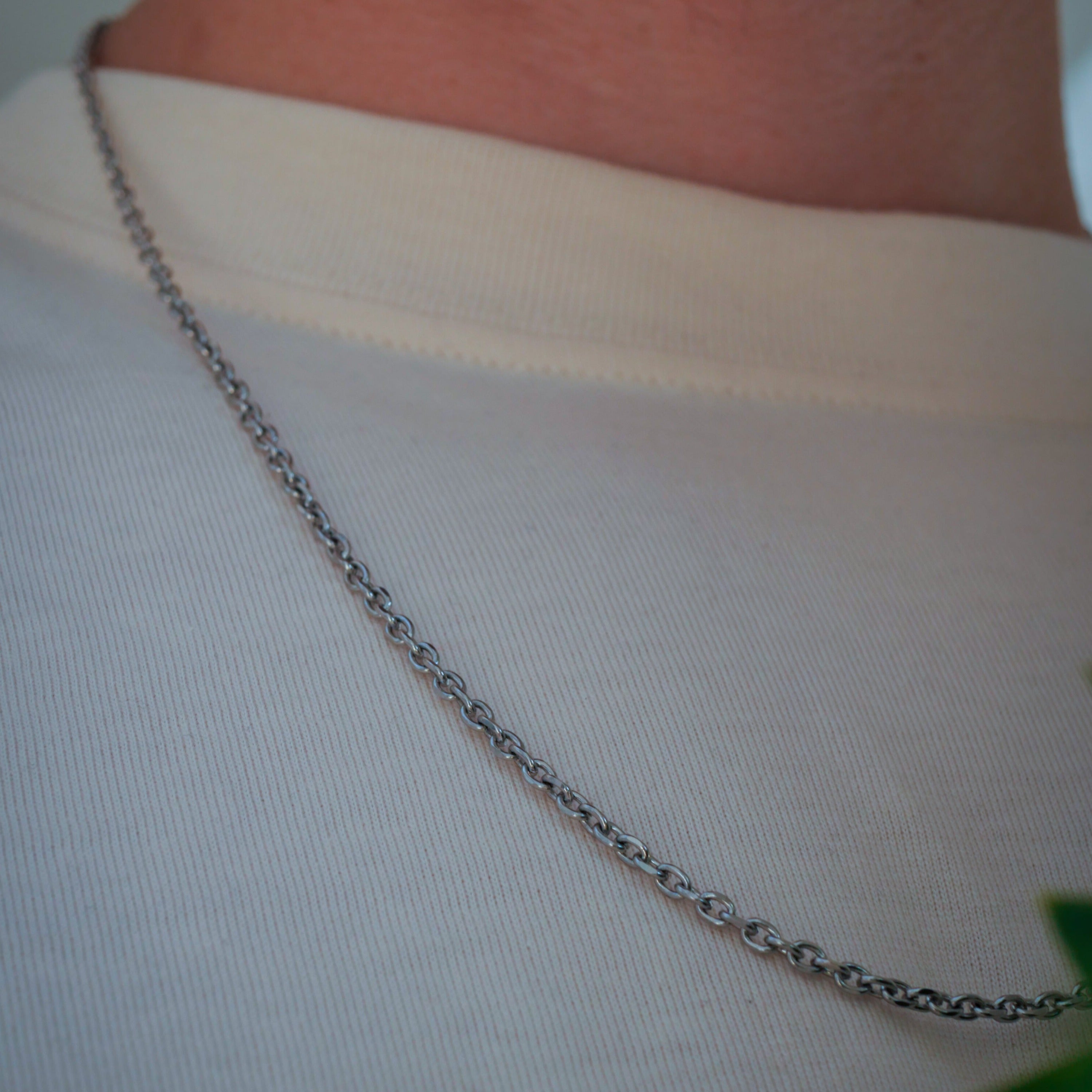 NL Cable necklace - Silver-toned