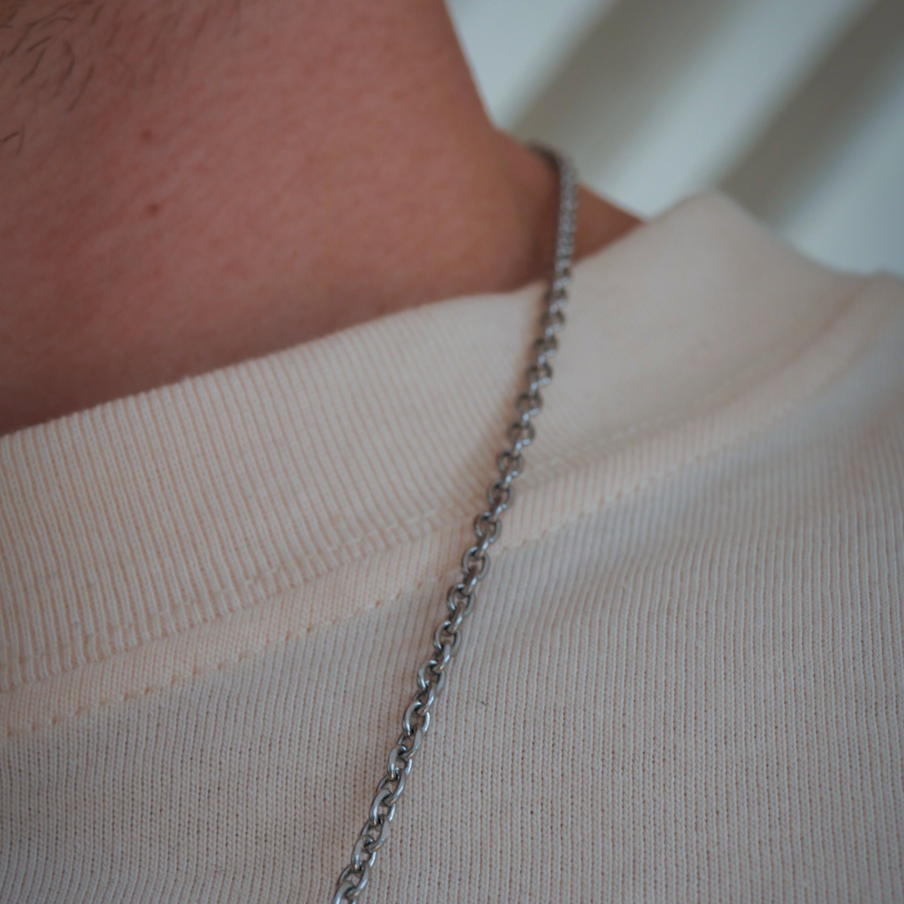 NL Cable necklace - Silver-toned