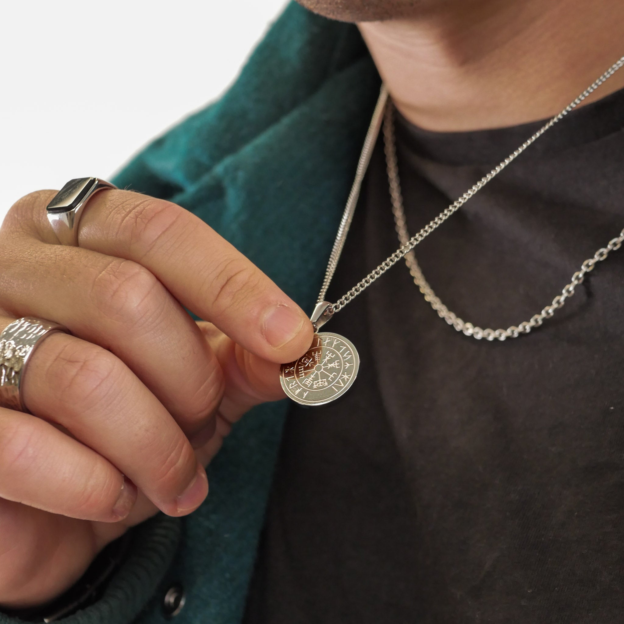 Vegvisir + Cable Bundle - Silver-toned