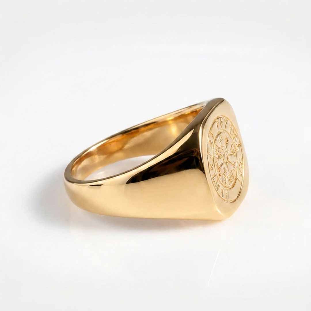 Vegvisir Signature - Guldton ring