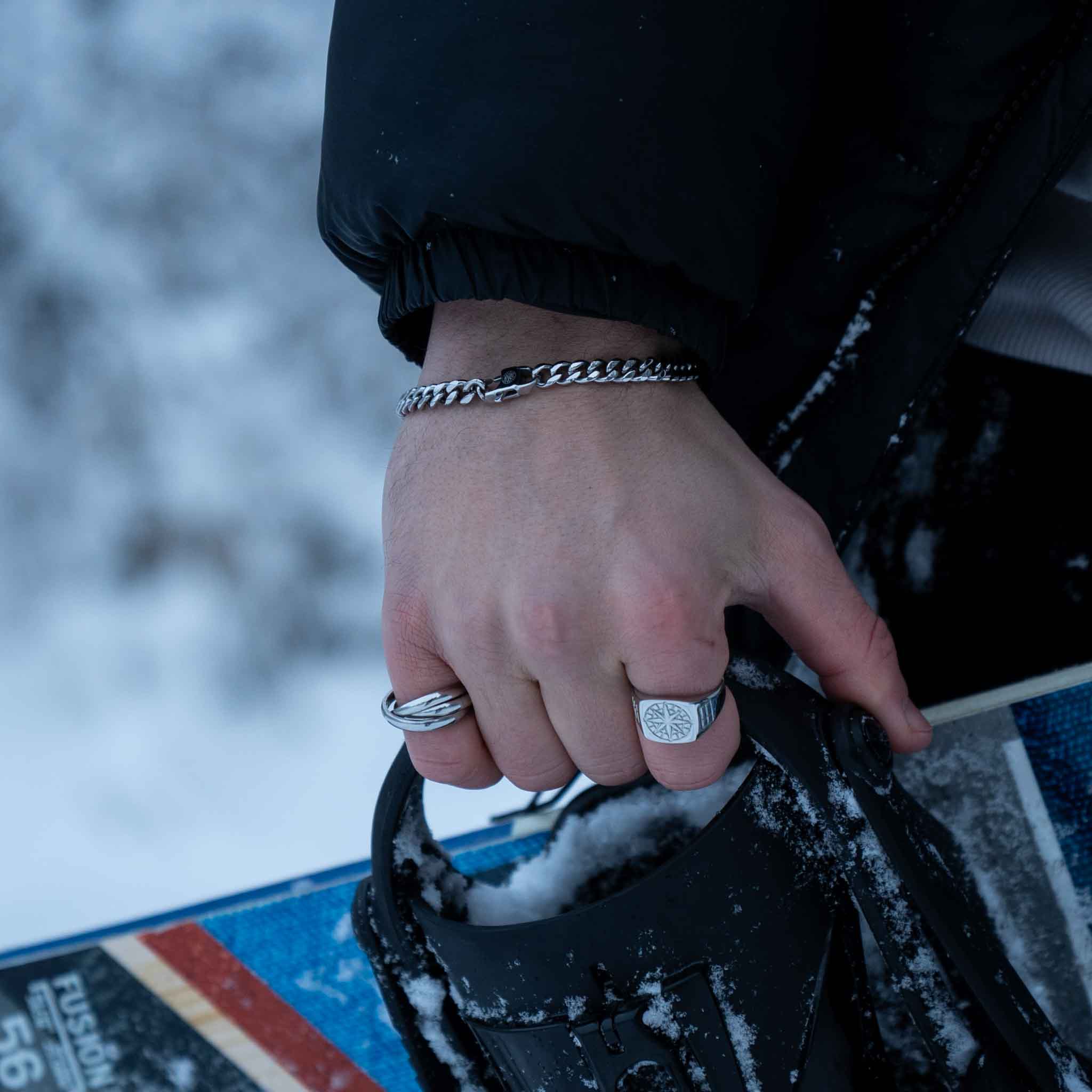 Kompass Signature - Silvertonad ring