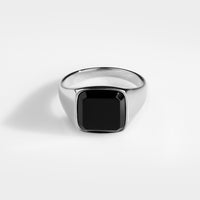 Black Onyx Signature - Silver-toned ring