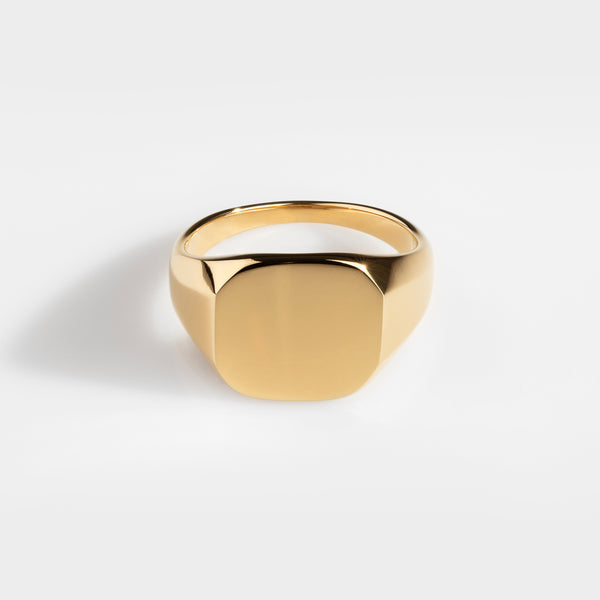 Classic Signature - guldfärgad ring