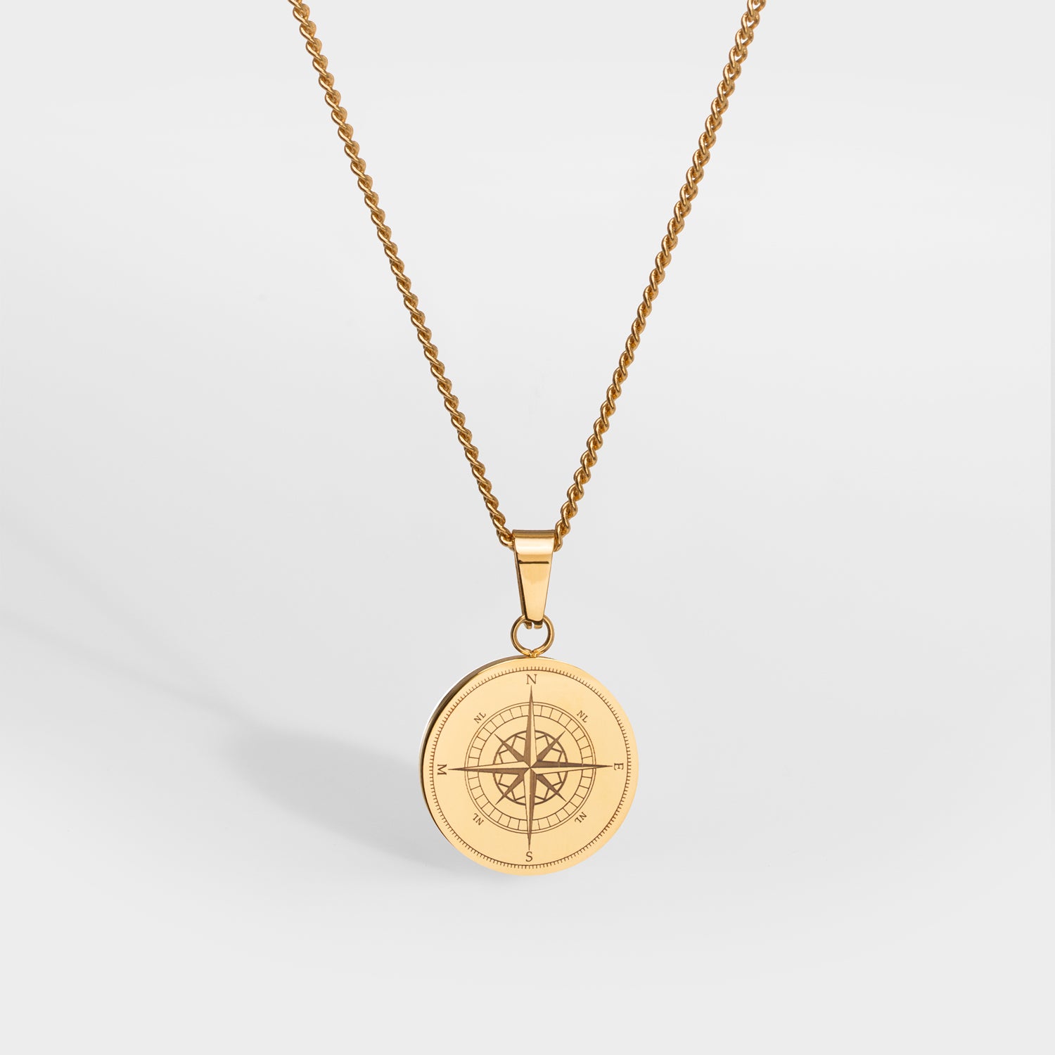 Compass Pendant - Gold-toned