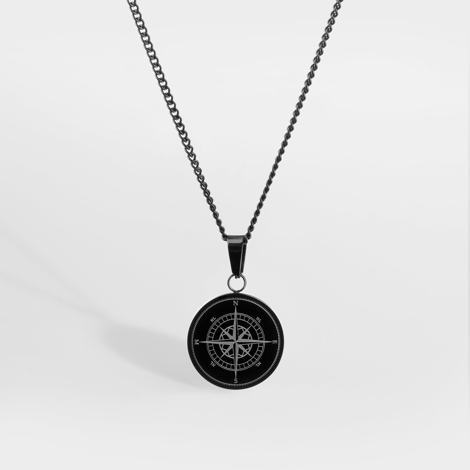 Kompass halsband - svart