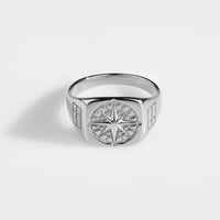 Kompass Signature - Silvertonad ring