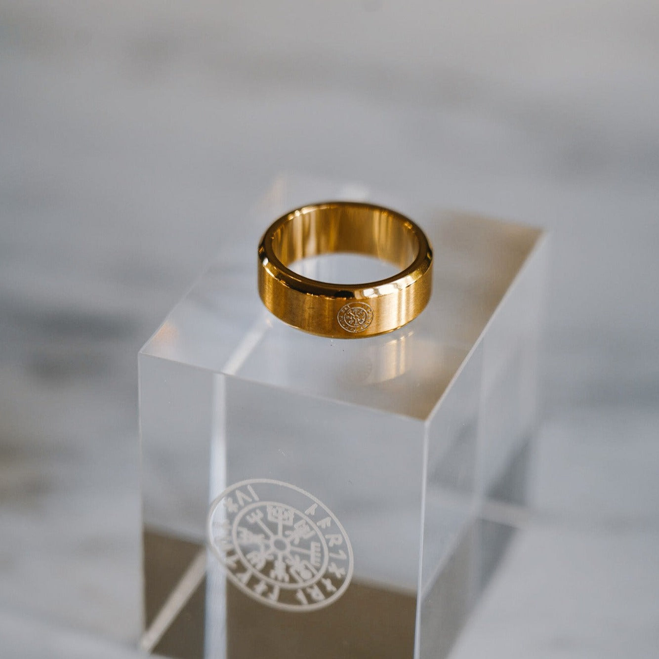 Siempre Vegvisir band - Gold-toned ring
