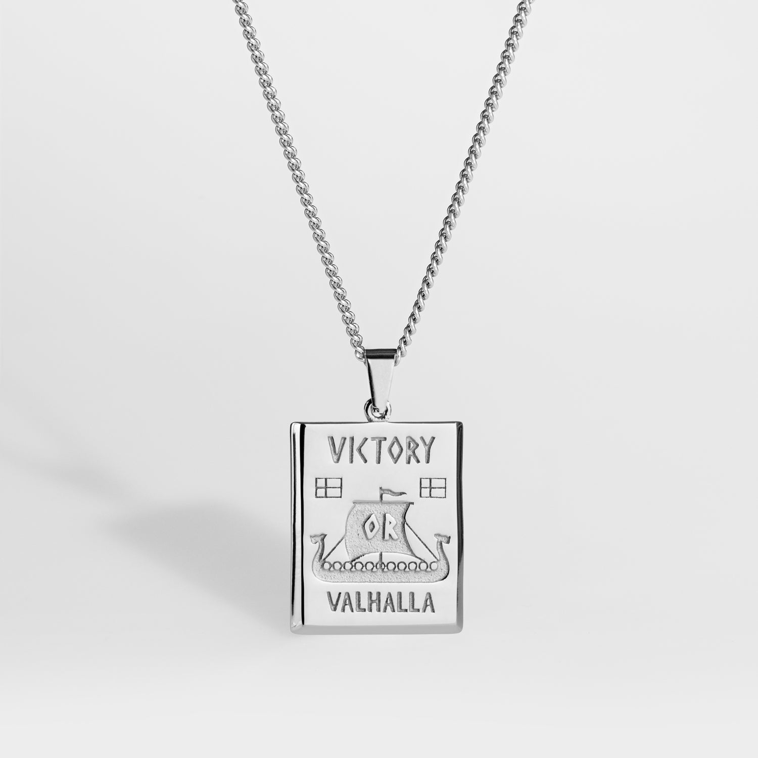 NL Victory or Valhalla necklace - Silver-toned