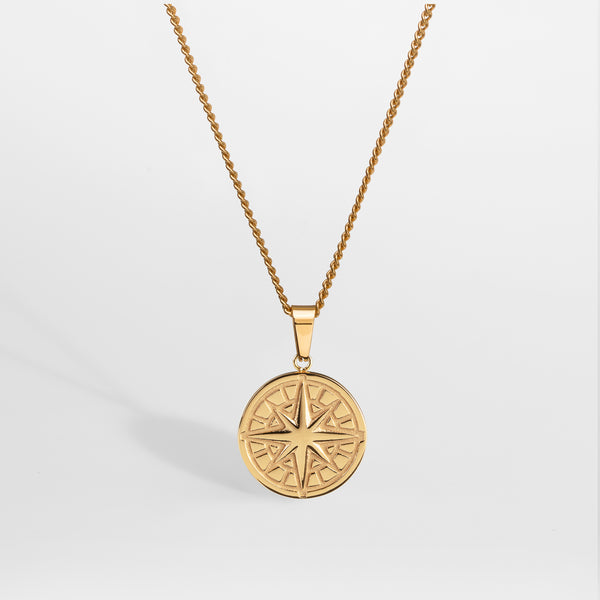 Kompass halsband 2.0 - Guldton