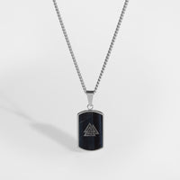 Valknut halskæde - Sølvtonet
