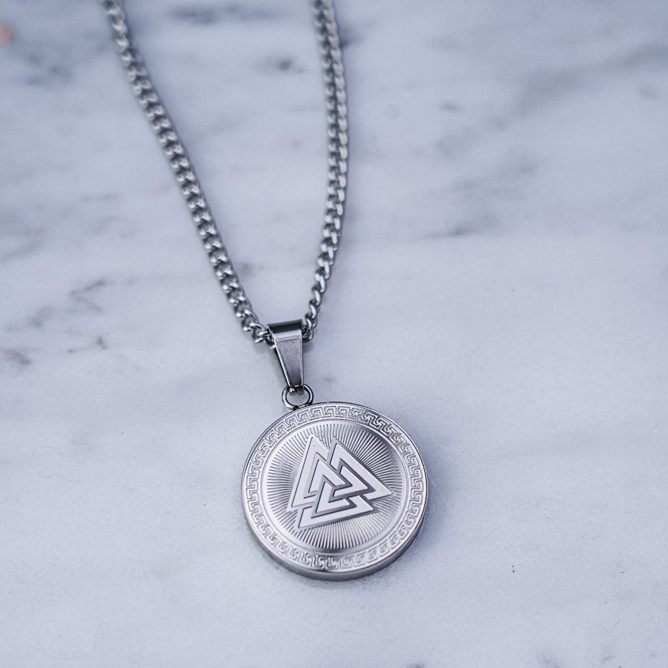 NL Valknut Signature pendant - Silver-toned